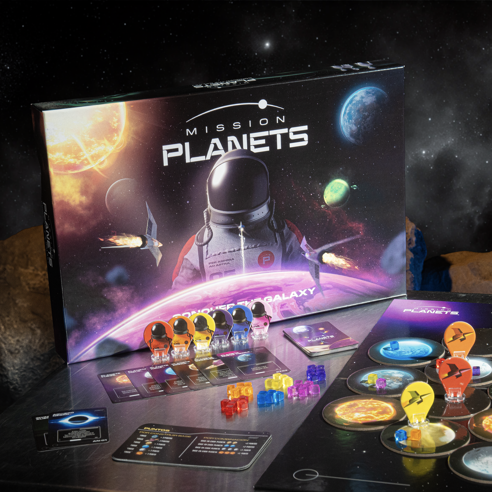 Mission Planets - Juego de mesa - Conquista la Galaxia