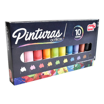 PINTURAS ACRILICAS 10 COLORES