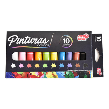 PINTURAS ACRILICAS 10 COLORES